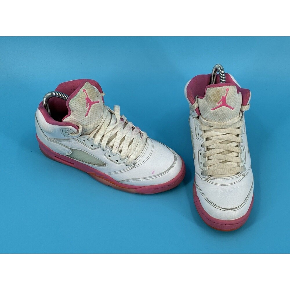 Air Jordan 5 Retro GS Pinksicle WNBA White Pink Orange 5Y 6.5W 440892-168